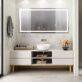 LED Bathroom Vanity Mirror, Large Anti-Fog Mirror with 3 Color Temperatures, Dimmable Smart Wall Mirror, Modern Makeup Mirror with Touch Control