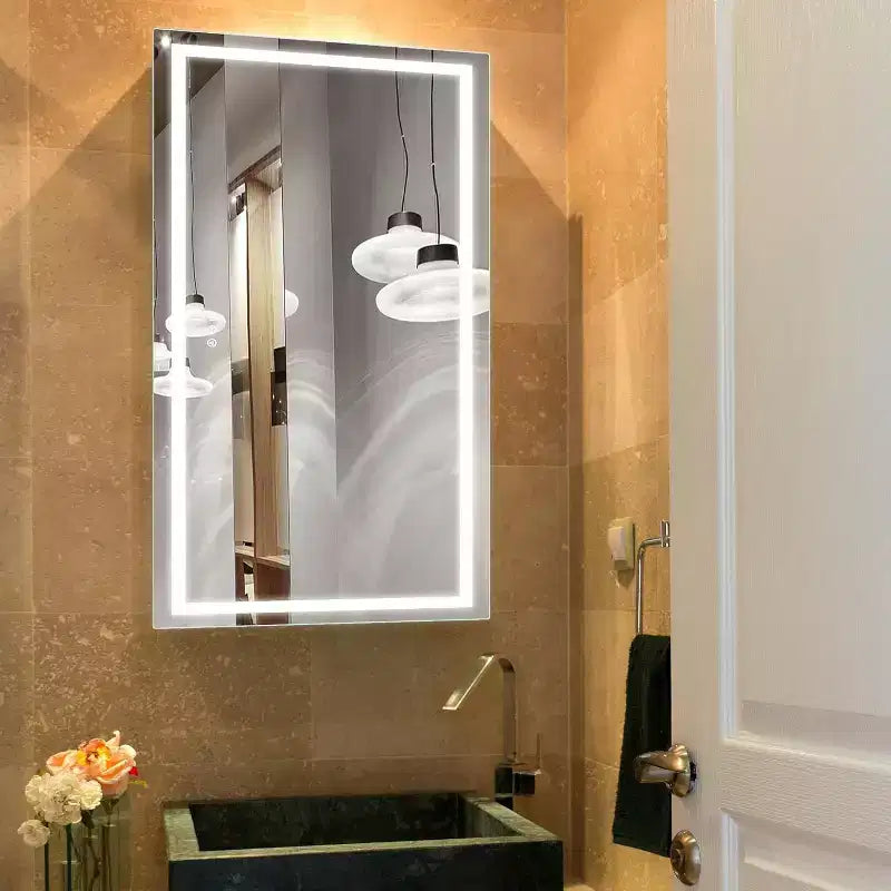 Specchio da bagno a LED con antiappannamento e illuminazione dimmerabile