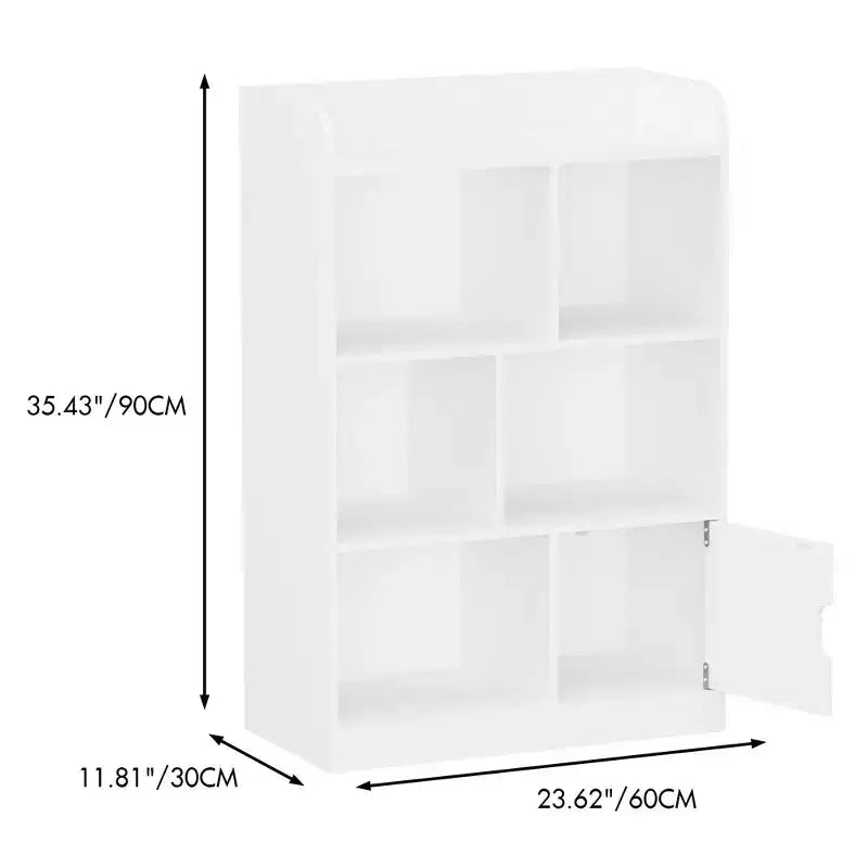 Libreria per bambini a 6 scomparti – Bianca