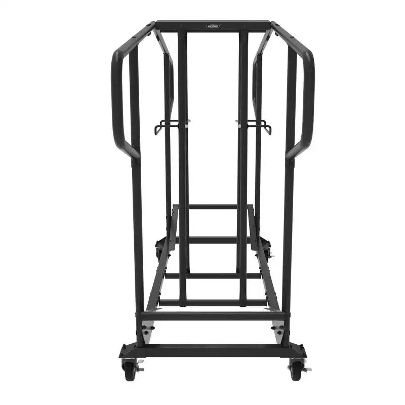 Carrello pieghevole per 34 sedie – Acciaio verniciato a polvere, ruote piroettanti, 55"A x 27.7"L x 51.75"P