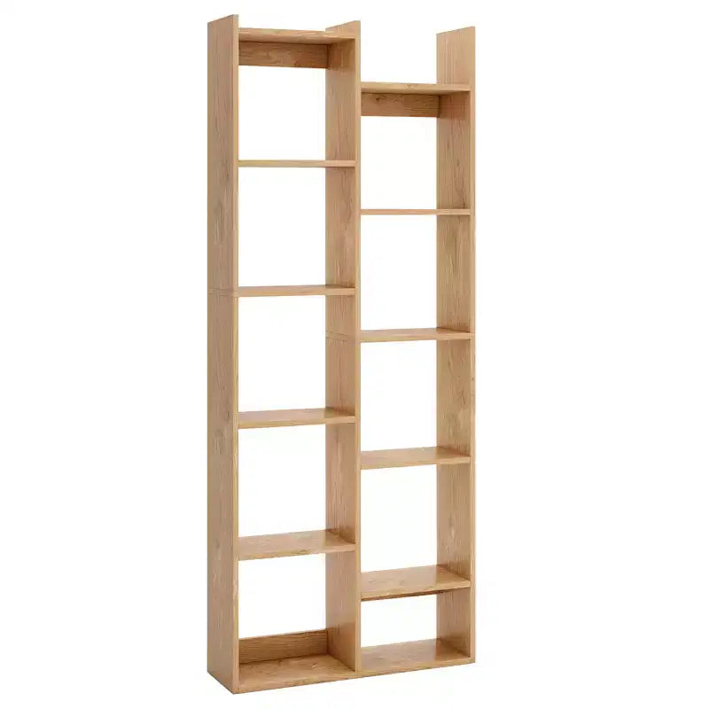 Libreria a 11 Ripiani a Forma di Albero con Kit Antiribaltamento