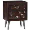 vidaXL Bedside Cabinet Solid Reclaimed Wood 15.7x11.8x19.6