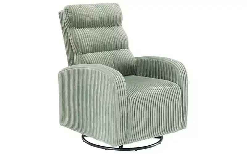 TUYOHW Rotating Rocking Chair,High-Back Corduroy Sofa Chair with Thickened Cushion,Swivel Lounge Chair for Nursery,Living Room,Bedroom