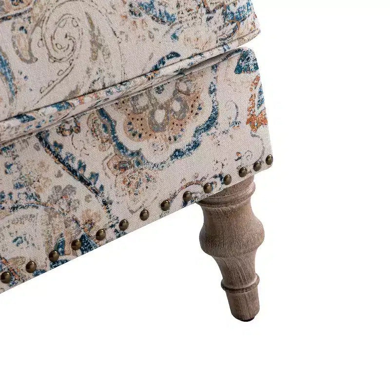 Poltrona rivestita di transizione con schienale a cammello e braccioli a pannello, set di 2 – Struttura in MDF, poliestere