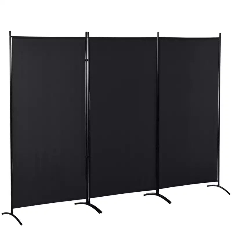 Divisorio Pieghevole a 3 Pannelli – Struttura in Acciaio Verniciato a Polvere, 99.5"L x 71.75"A