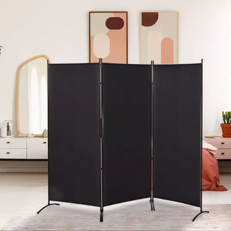 Divisorio Pieghevole a 3 Pannelli – Struttura in Acciaio Verniciato a Polvere, 99.5"L x 71.75"A