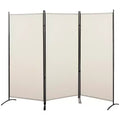 HOMCOM 3-Panel Room Divider Folding Privacy Screen Separator Partition Wall for Indoor Bedroom Office 100 x 72