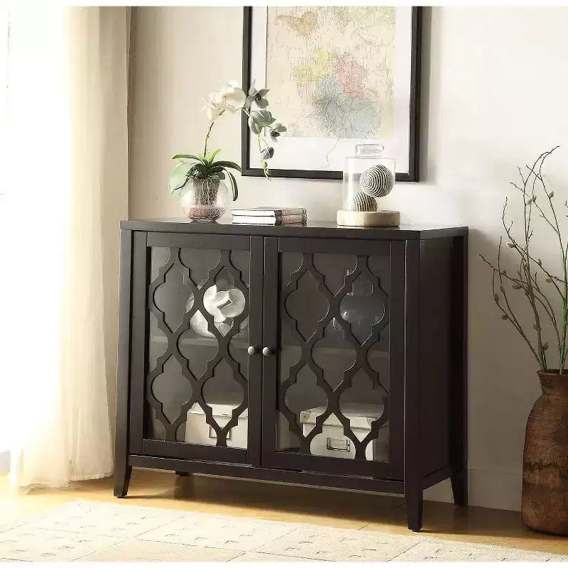 Vetrinetta decorativa con ante in vetro